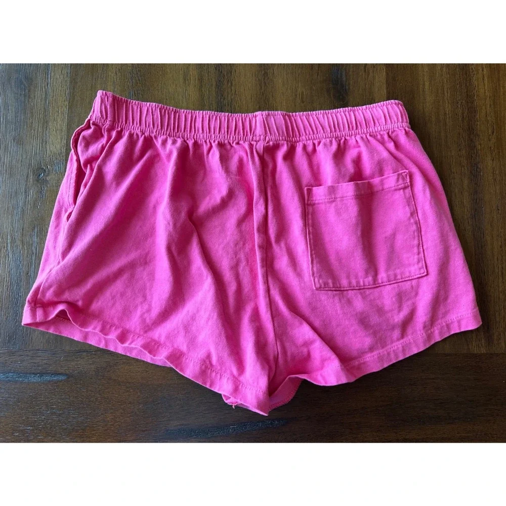 American Eagle Hot Pink Seriously Lived-In Cotton Lounge Shorts Womens Medium